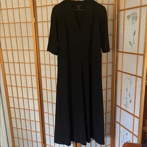 Ann Taylor Classic Black 3/4 Sleeve Dress
